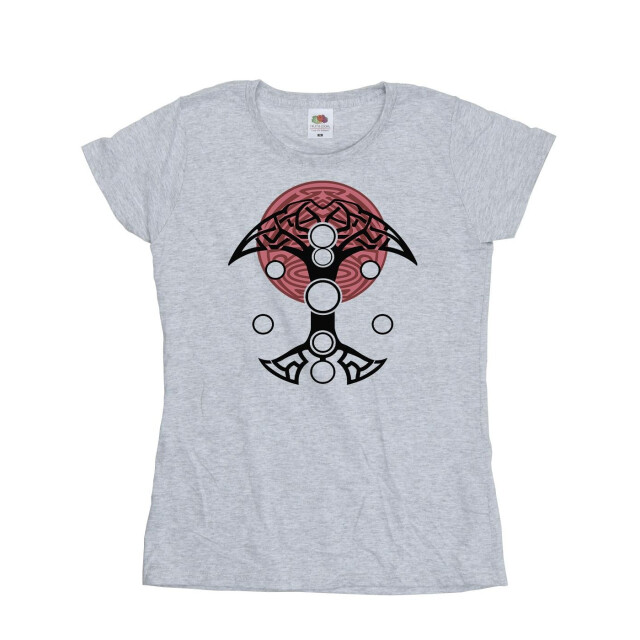 Li-cense Marvel dames thor liefde en donder cirkels katoenen t-shirt UTBI43969_sportsgrey large