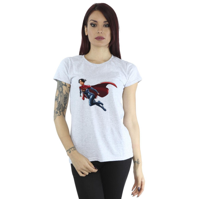 Li-cense Dc comics dames the flash supergirl katoenen t-shirt UTBI43919_sportsgrey large