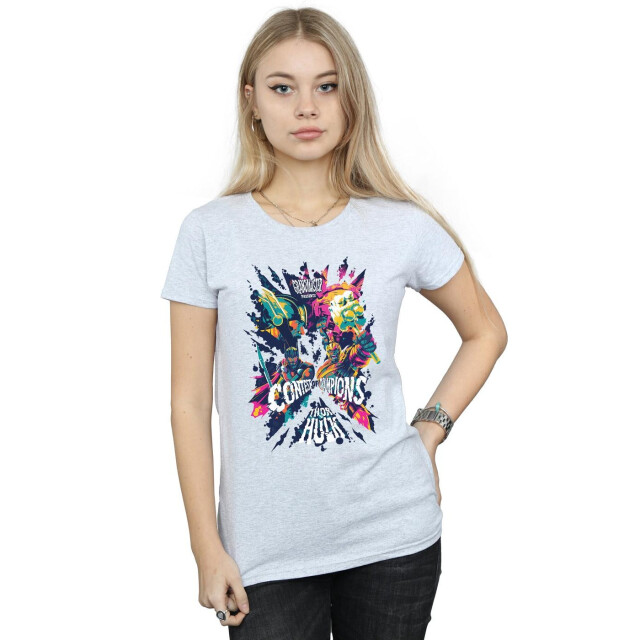 Li-cense Marvel dames thor ragnarok grootmeester presenteert katoenen t-shirt UTBI43933_sportsgrey large