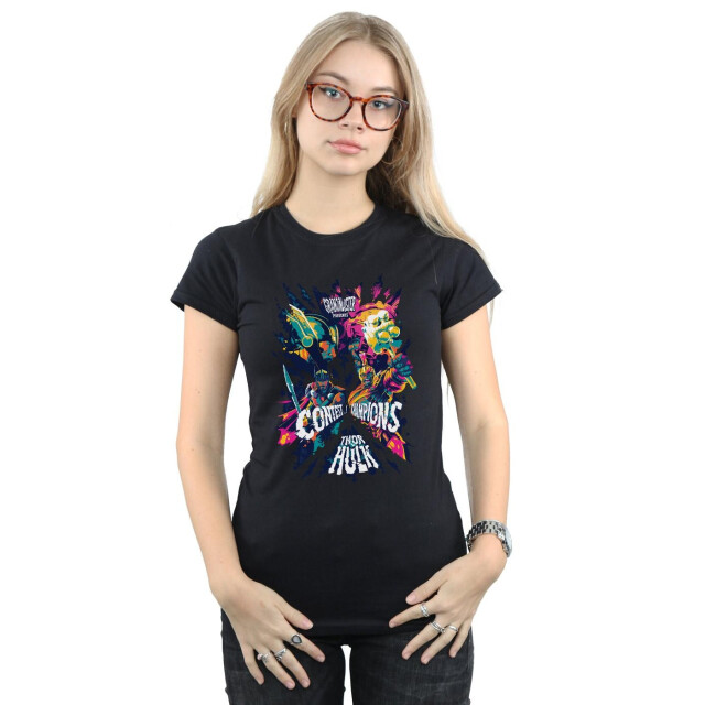 Li-cense Marvel dames thor ragnarok grootmeester presenteert katoenen t-shirt UTBI43933_black large
