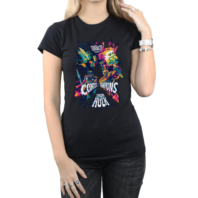 Li-cense Marvel dames thor ragnarok grootmeester presenteert katoenen t-shirt UTBI43933_black large