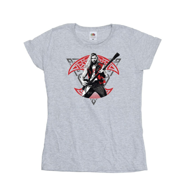 Li-cense Marvel dames thor liefde en donder solo gitaar katoenen t-shirt UTBI43952_sportsgrey large