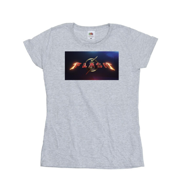 Li-cense Dc comics dames the flash movie logo katoenen t-shirt UTBI43899_sportsgrey large