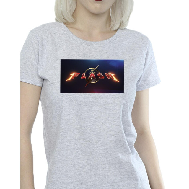 Li-cense Dc comics dames the flash movie logo katoenen t-shirt UTBI43899_sportsgrey large