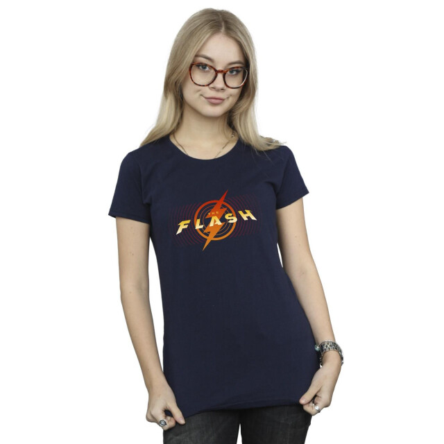 Li-cense Dc comics dames the flash red lightning katoenen t-shirt UTBI43908_navyblue large