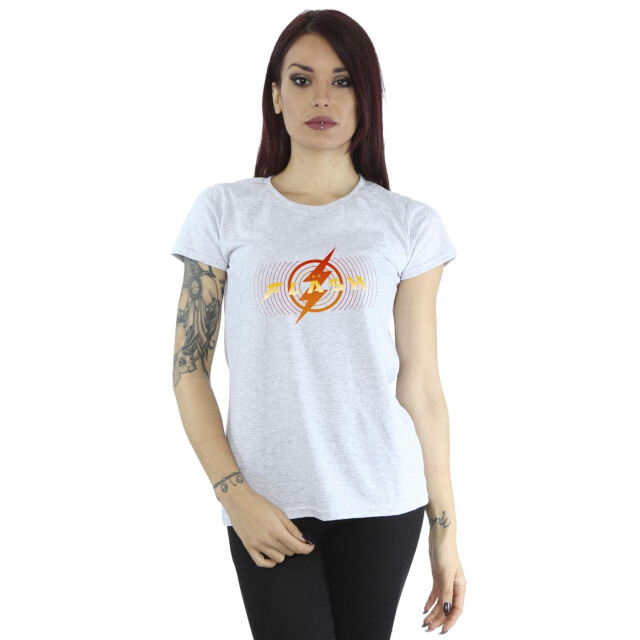 Li-cense Dc comics dames the flash red lightning katoenen t-shirt UTBI43908_sportsgrey large