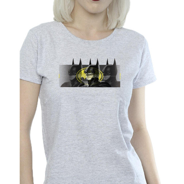 Li-cense Dc comics dames the flash batman portretten katoenen t-shirt UTBI43880_sportsgrey large