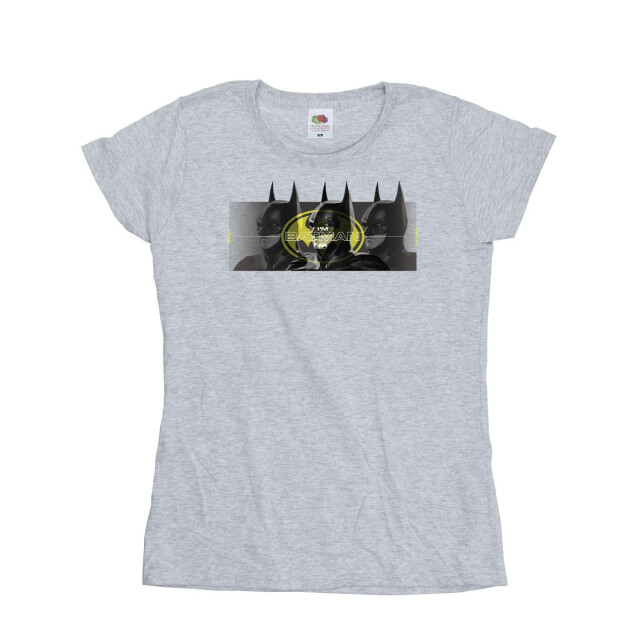 Li-cense Dc comics dames the flash batman portretten katoenen t-shirt UTBI43880_sportsgrey large