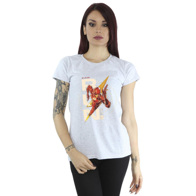 Li-cense Dc comics dames the flash run katoenen t-shirt UTBI43897_sportsgrey large