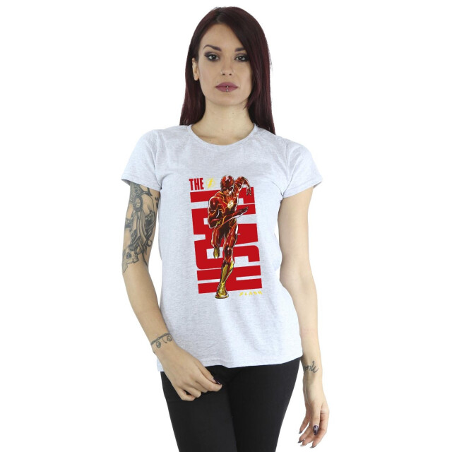 Li-cense Dc comics dames the flash dash katoenen t-shirt UTBI43890_sportsgrey large