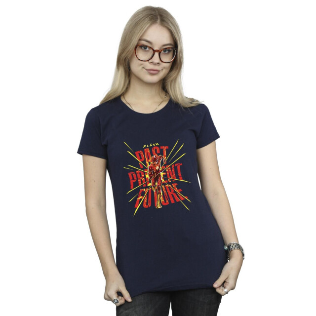 Li-cense Dc comics dames the flash verleden heden toekomst katoenen t-shirt UTBI43885_navyblue large