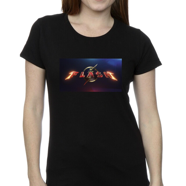 Li-cense Dc comics dames the flash movie logo katoenen t-shirt UTBI43899_black large