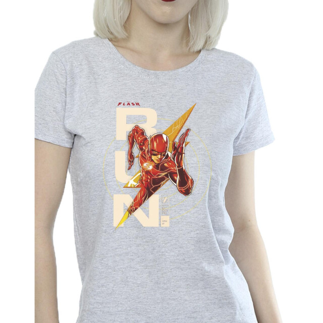 Li-cense Dc comics dames the flash run katoenen t-shirt UTBI43897_sportsgrey large