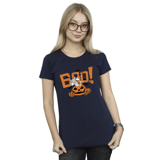Li-cense Tom & jerry dames halloween boe! katoenen t-shirt UTBI43803_navyblue large