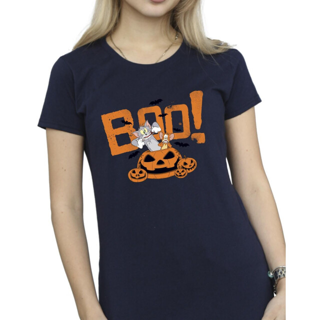 Li-cense Tom & jerry dames halloween boe! katoenen t-shirt UTBI43803_navyblue large