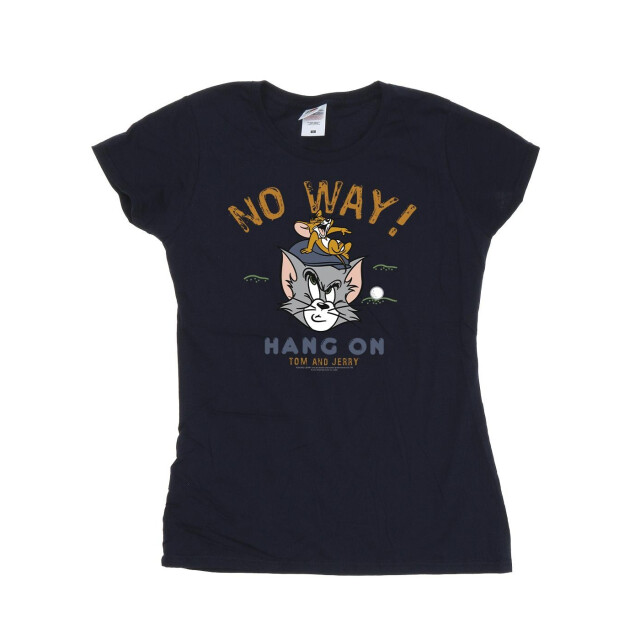 Li-cense Tom and jerry dames hang on golf katoenen t-shirt UTBI43741_navyblue large
