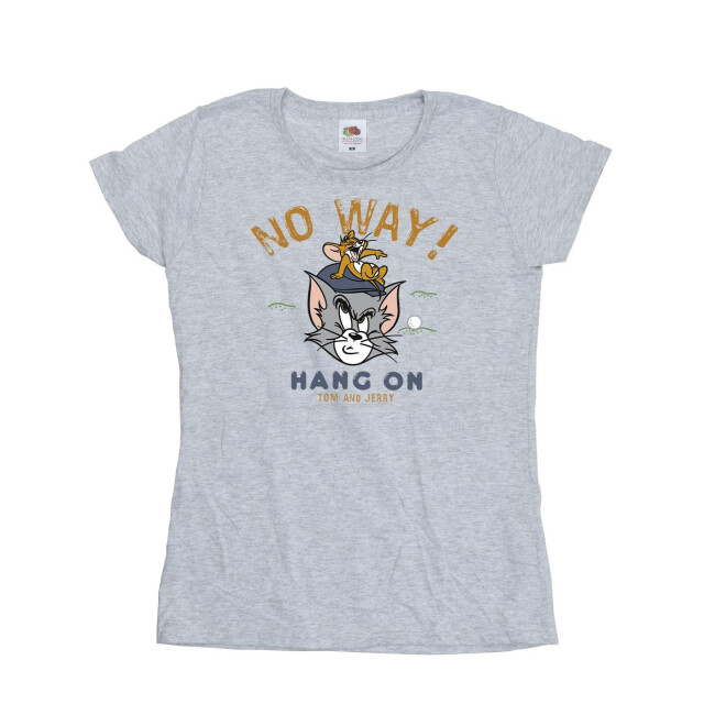 Li-cense Tom and jerry dames hang on golf katoenen t-shirt UTBI43741_sportsgrey large