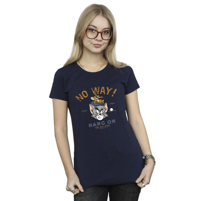 Li-cense Tom and jerry dames hang on golf katoenen t-shirt UTBI43741_navyblue large