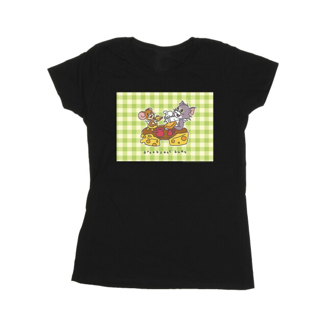 Li-cense Tom and jerry dames ontbijtknoppen katoenen t-shirt UTBI43776_black large
