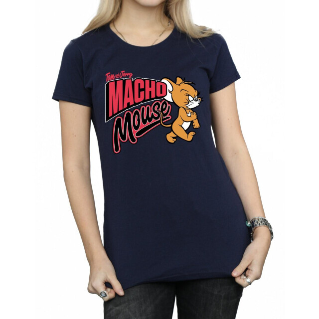 Li-cense Tom and jerry dames macho mouse katoenen t-shirt UTBI43666_navyblue large