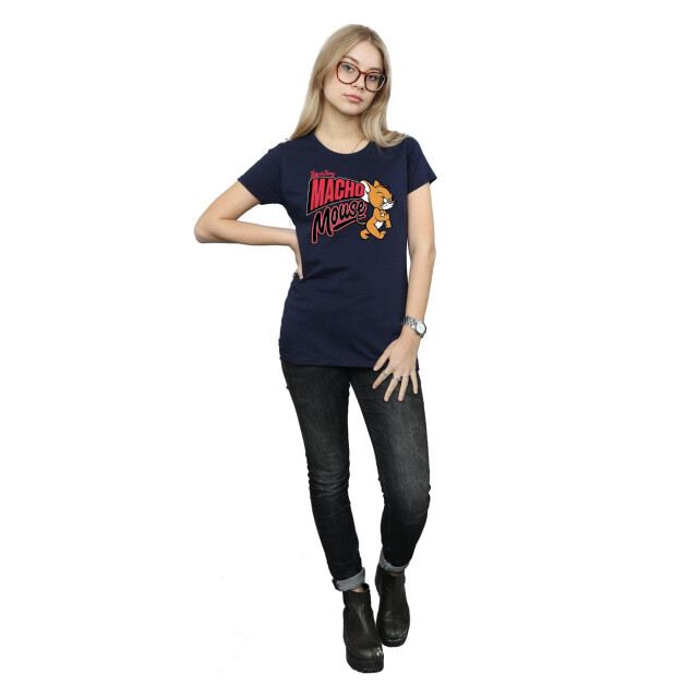 Li-cense Tom and jerry dames macho mouse katoenen t-shirt UTBI43666_navyblue large