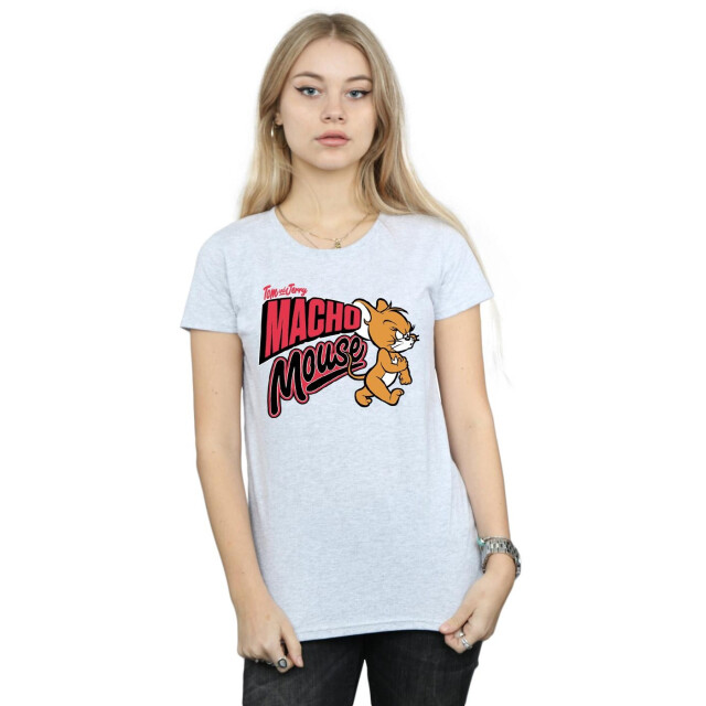 Li-cense Tom and jerry dames macho mouse katoenen t-shirt UTBI43666_sportsgrey large