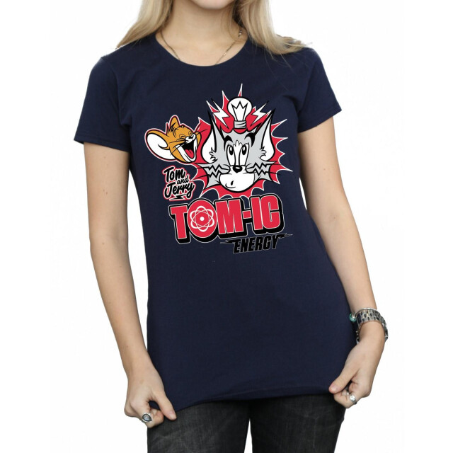 Li-cense Tom and jerry dames tomic energy katoenen t-shirt UTBI43658_navyblue large