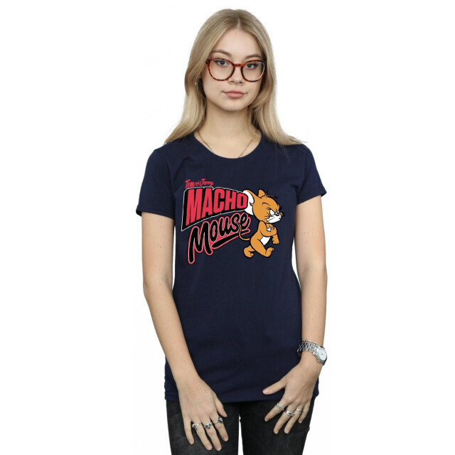 Li-cense Tom and jerry dames macho mouse katoenen t-shirt UTBI43666_navyblue large