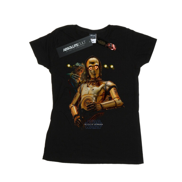 Li-cense Star wars dames the rise of skywalker c-3po and babu frik katoenen t-shirt UTBI43602_black large
