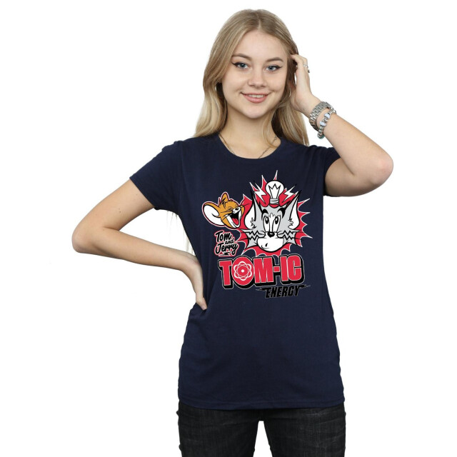Li-cense Tom and jerry dames tomic energy katoenen t-shirt UTBI43658_navyblue large