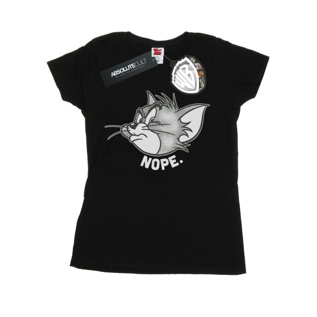 Li-cense Tom and jerry dames nope face katoenen t-shirt UTBI43625_black large