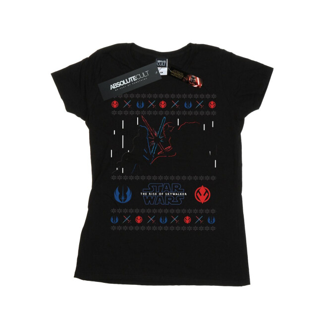 Li-cense Star wars dames the rise of skywalker kerstmis combat katoenen t-shirt UTBI43600_black large