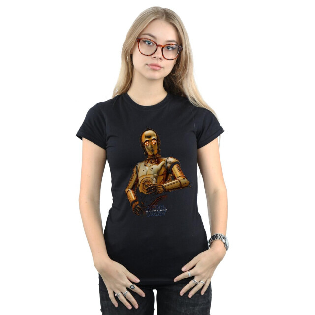 Li-cense Star wars dames the rise of skywalker c-3po pose katoenen t-shirt UTBI43609_black large