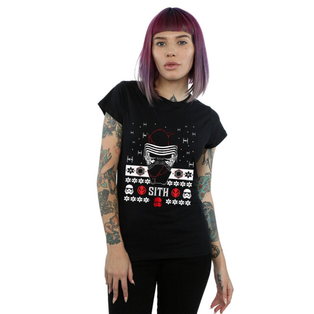 Li-cense Star wars dames the rise of skywalker kerstmis sith katoenen t-shirt UTBI43591_black large
