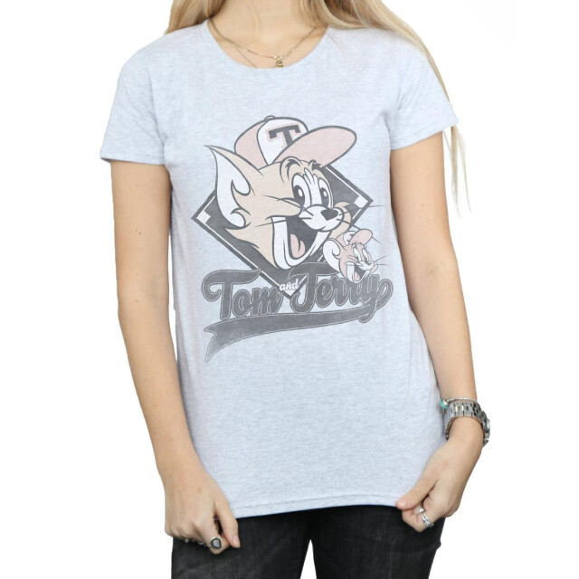Li-cense Tom and jerry dames baseball caps katoen t-shirt UTBI43632_sportsgrey large