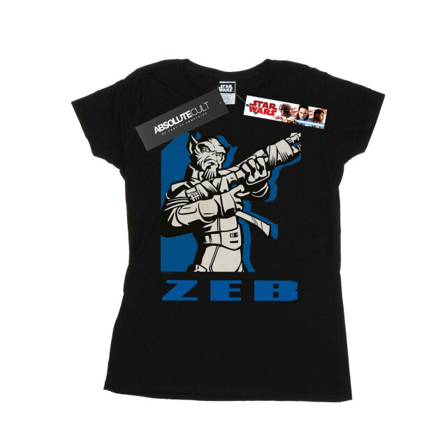 Li-cense Star wars dames rebels zeb katoenen t-shirt UTBI43527_black large