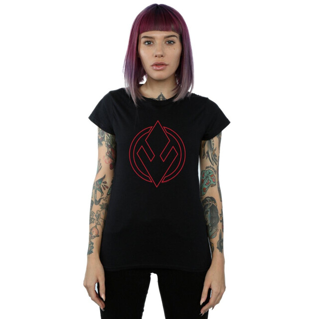 Li-cense Star wars dames the rise of skywalker sith order insignia katoenen t-shirt UTBI43564_black large