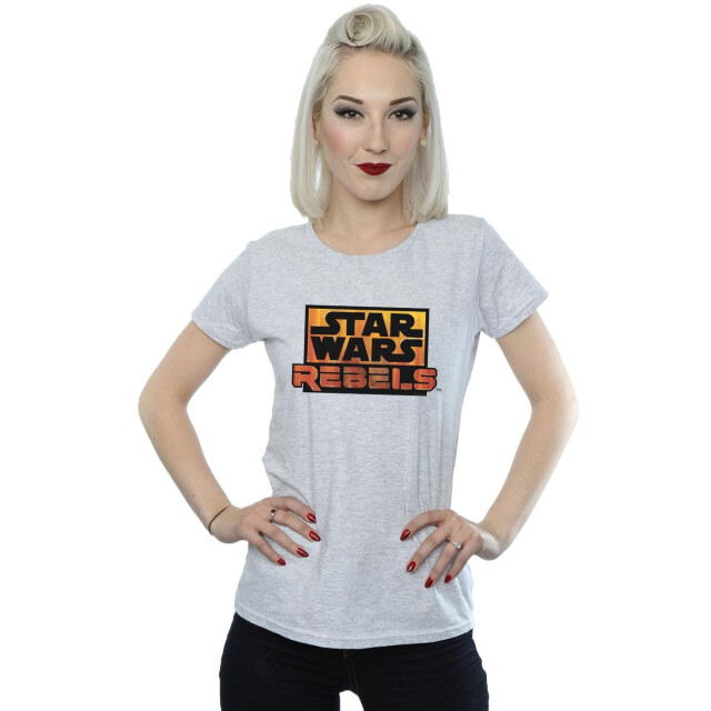 Li-cense Star wars dames rebels logo katoenen t-shirt UTBI43512_sportsgrey large