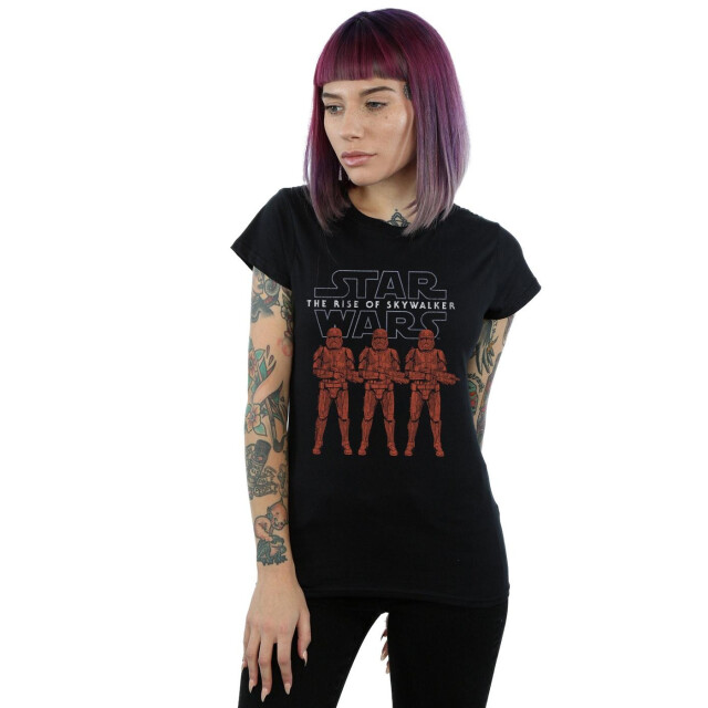 Li-cense Star wars dames the rise of skywalker stormtrooper colour line up katoenen t-shirt UTBI43565_black large