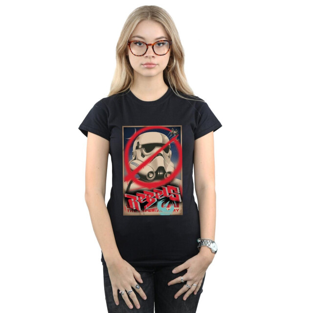 Li-cense Star wars dames rebels poster katoenen t-shirt UTBI43513_black large