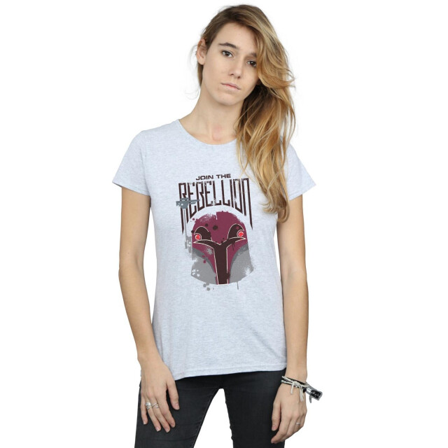 Li-cense Star wars dames rebels rebellion katoenen t-shirt UTBI43520_sportsgrey large