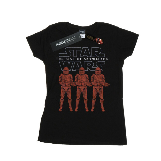 Li-cense Star wars dames the rise of skywalker stormtrooper colour line up katoenen t-shirt UTBI43565_black large