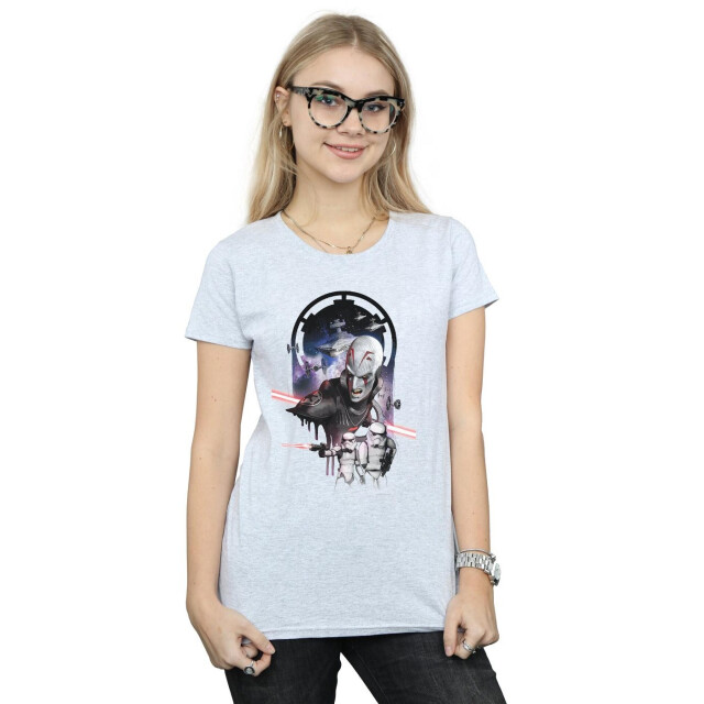 Li-cense Star wars dames rebels de groot-inquisiteur katoenen t-shirt UTBI43525_sportsgrey large