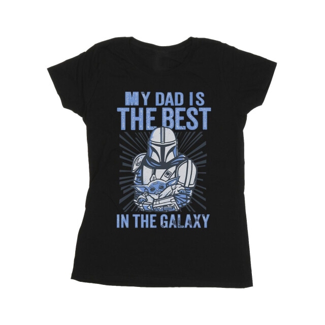 Li-cense Star wars dames mandalorian beste vader katoenen t-shirt UTBI43481_black large