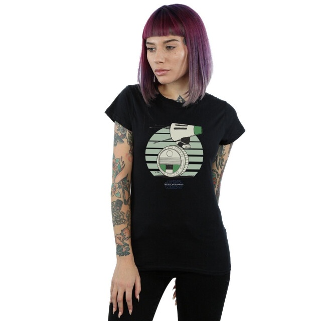 Li-cense Star wars dames the rise of skywalker d-o rolling green katoenen t-shirt UTBI43581_black large