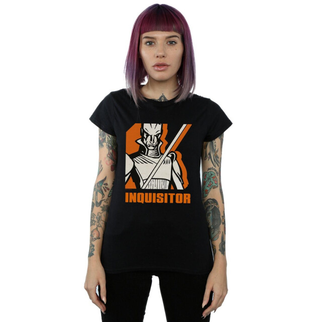 Li-cense Star wars dames rebels inquisiteur katoenen t-shirt UTBI43505_black large