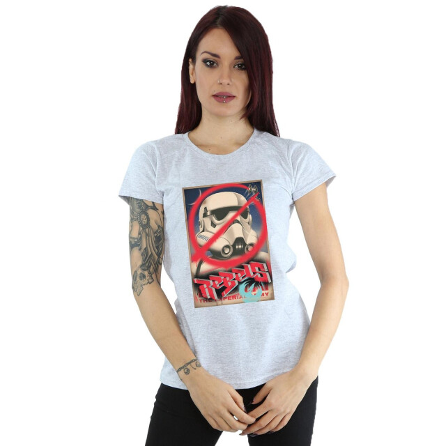 Li-cense Star wars dames rebels poster katoenen t-shirt UTBI43513_sportsgrey large
