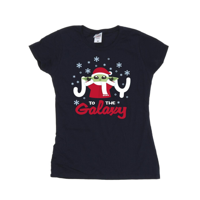 Li-cense Star wars dames the mandalorian joy to the galaxy katoenen t-shirt UTBI43488_navyblue large