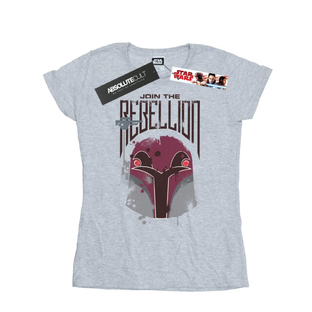 Li-cense Star wars dames rebels rebellion katoenen t-shirt UTBI43520_sportsgrey large