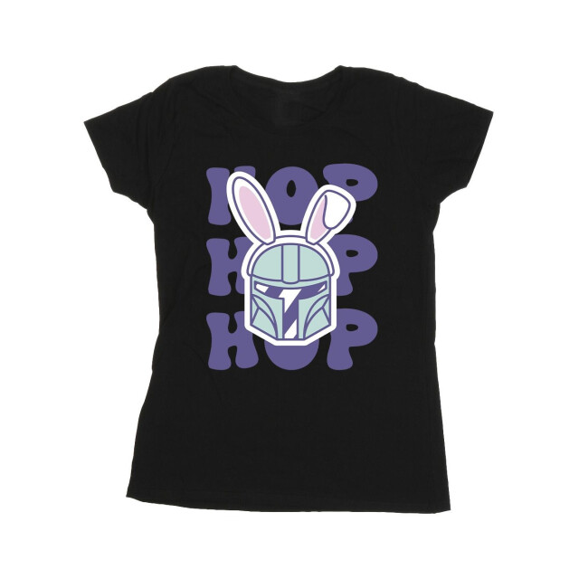 Li-cense Star wars dames the mandalorian hop into easter katoenen t-shirt UTBI43468_black large